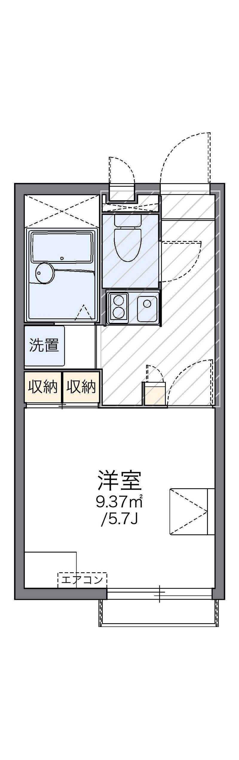 レオパレスＩ　Ｋ　Ｉ　２ 間取図