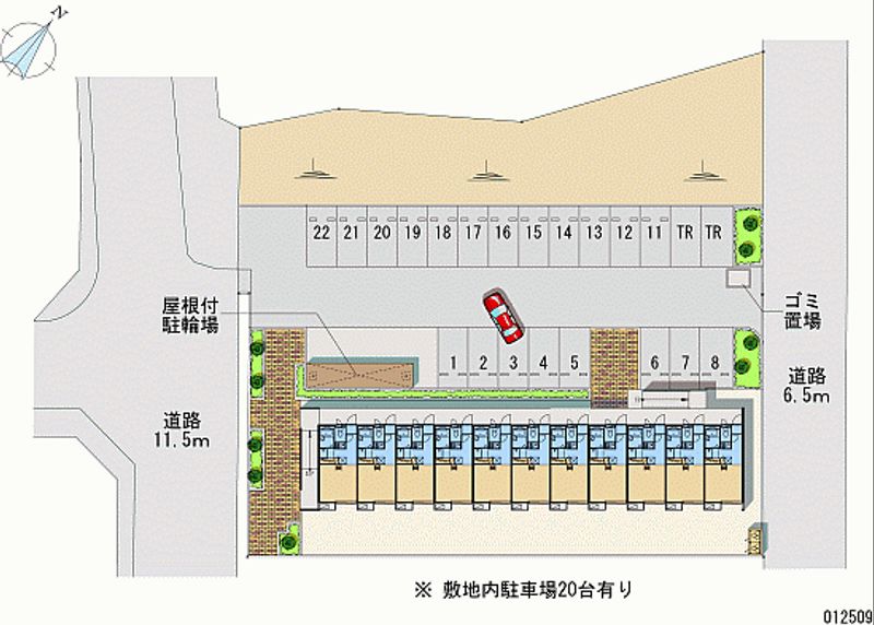 レオパレスコマクサ 月極駐車場