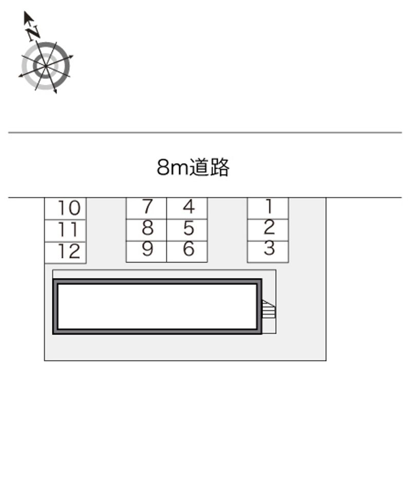 レオパレスノースシティ 配置図