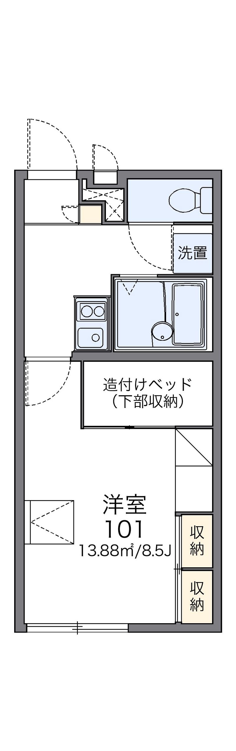 レオパレスＣｏｍｆｏｒｔ 間取図