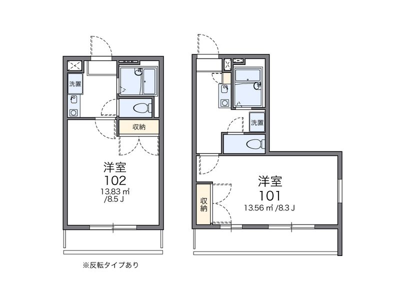 レオパレスフェリス 間取図