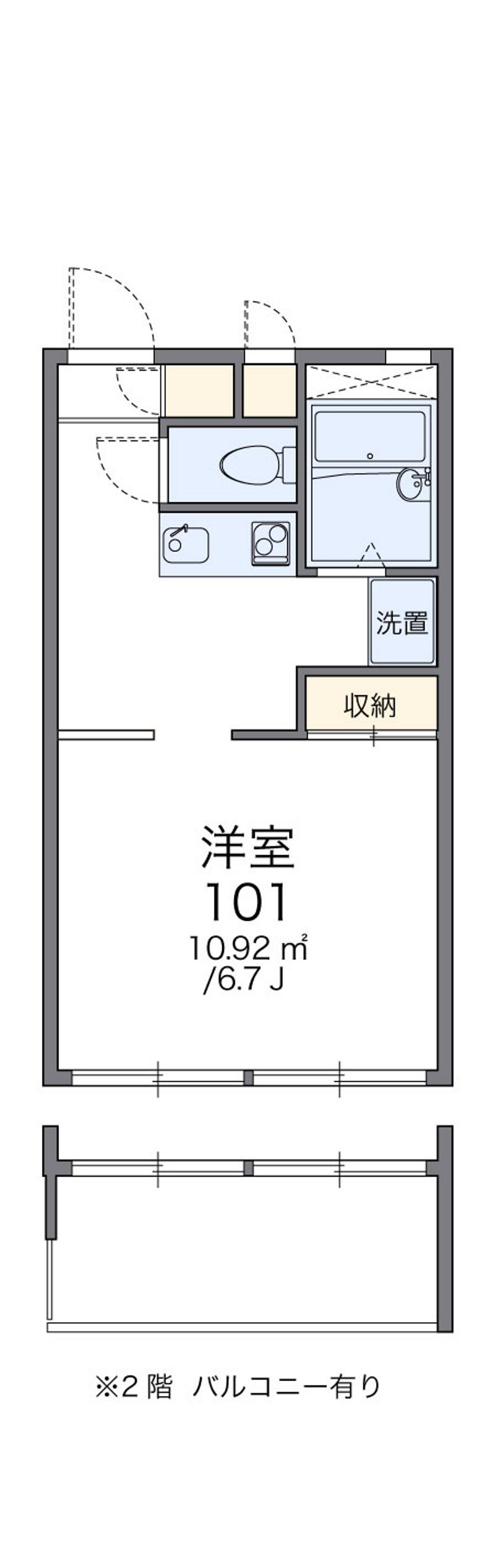 レオパレスＨＯＲＩＺＯＮ 間取図
