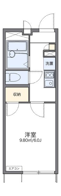 レオパレスカーツ 間取り図