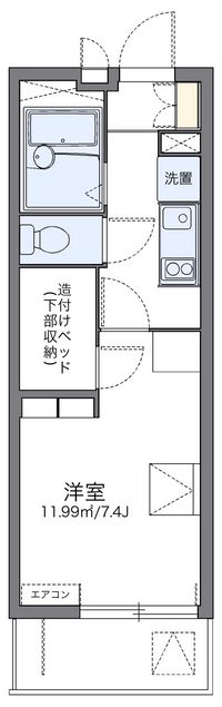 レオパレスＫウッズⅡ 間取り図