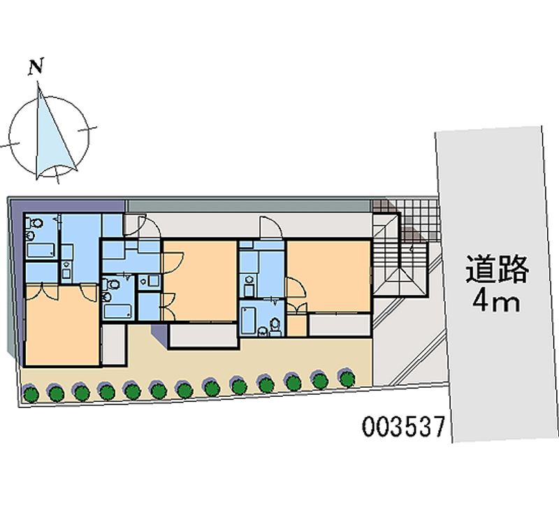 レオパレスＨＩＲＯ　 区画図