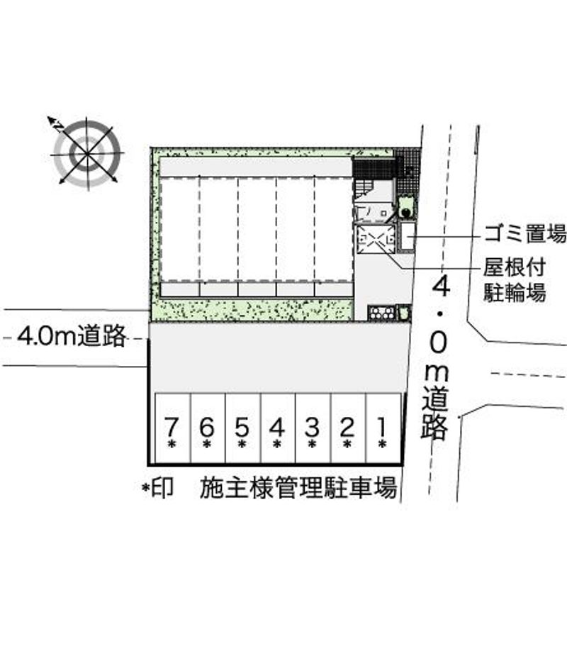 レオパレスカナ 配置図