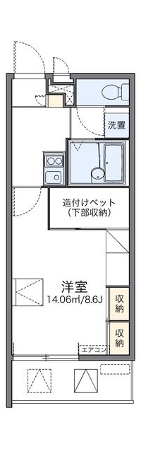 レオパレスコンファーレ四日市 間取り図