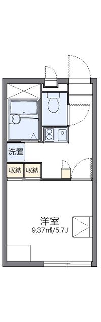 レオパレスヴァンベール 間取り図