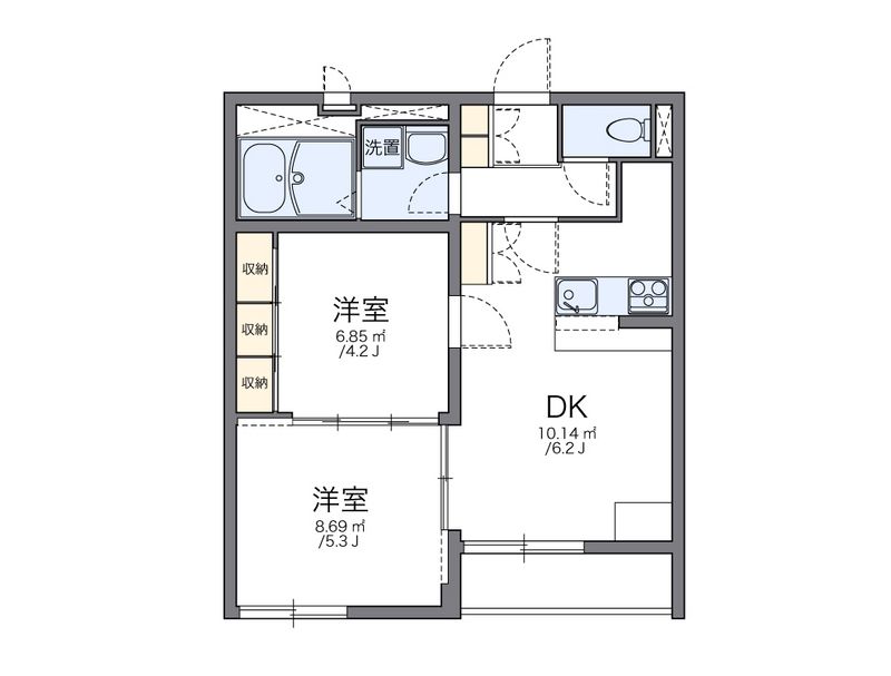 レオパレスＳＥＩＺＡＮＳＯＵ 間取図
