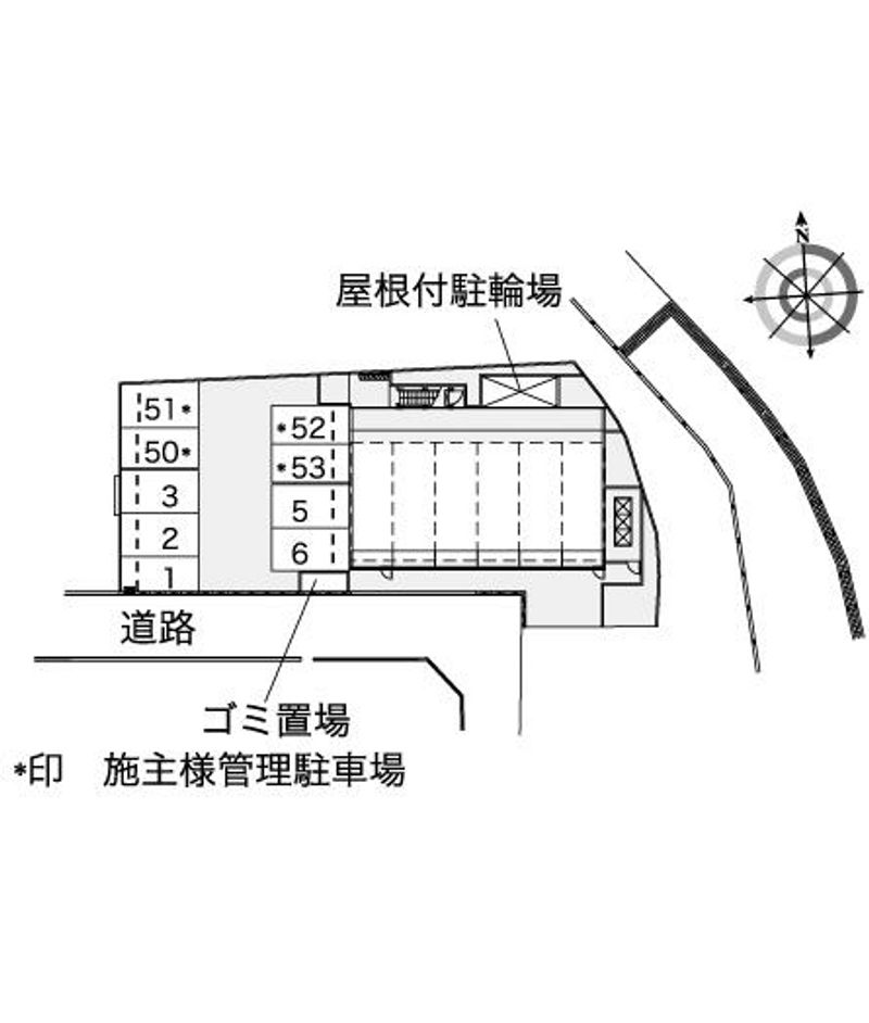 レオパレス田井町 配置図