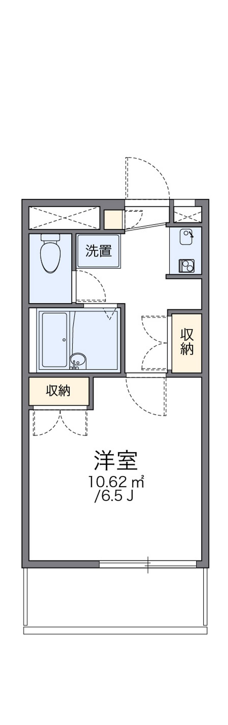 レオパレスヒルズ日野 間取図