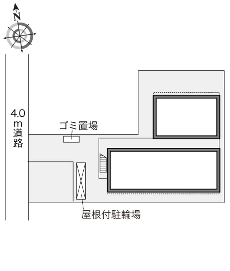 レオパレスセゾン京都駅北 配置図