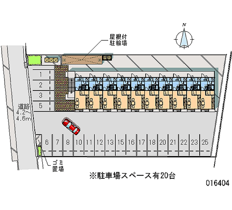 レオパレスフローラル 月極駐車場