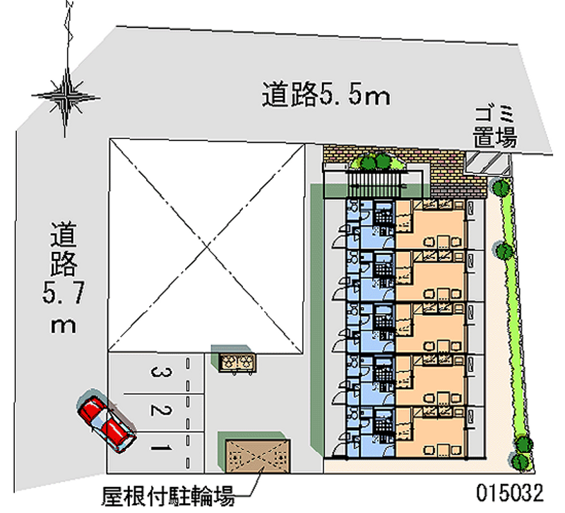 レオパレスホワイトヒルズ 区画図