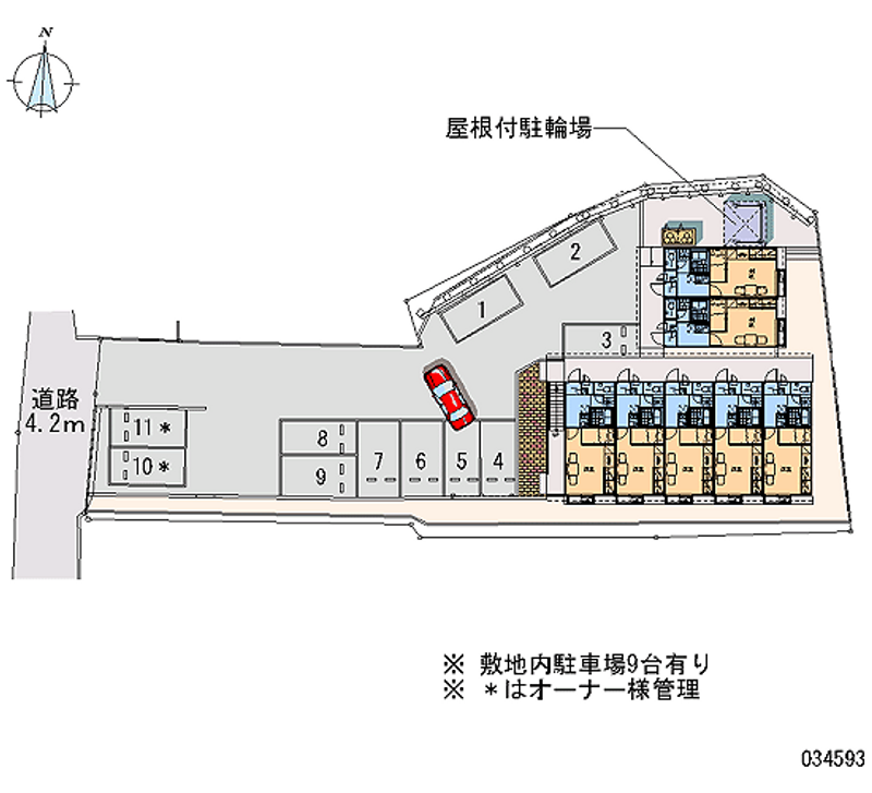 レオパレスＫＥＮ 月極駐車場