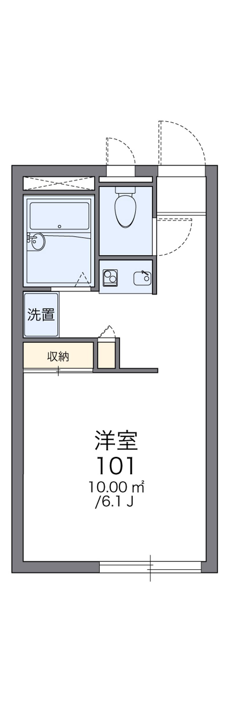 レオパレスＭＩＵＲＡ 間取図