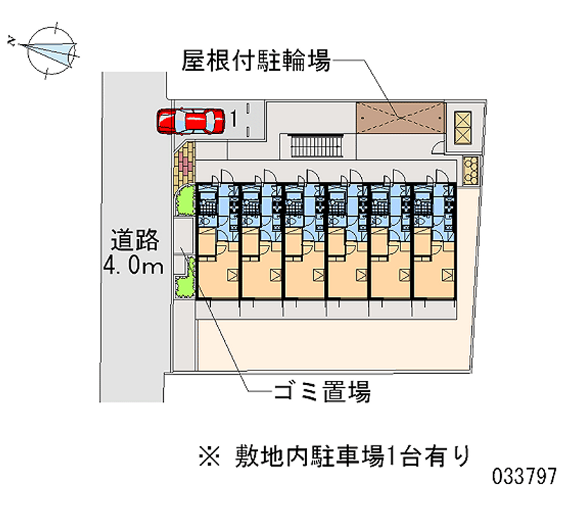 レオパレス石橋４丁目 月極駐車場