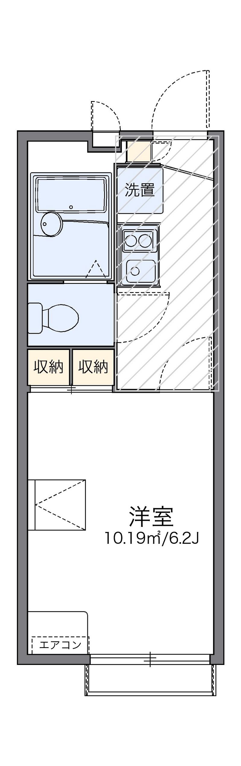 レオパレスピュアライズパートⅡ 間取図