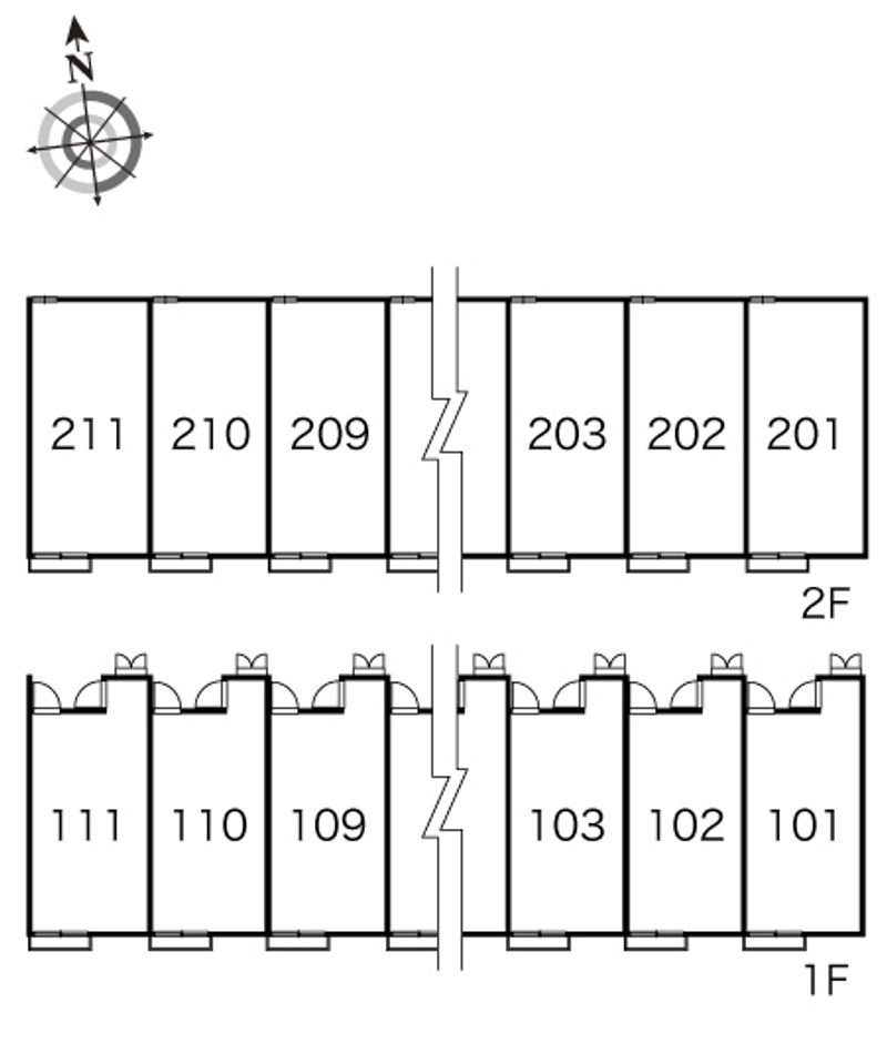 レオパレスＫＫＳ　木ノ本 間取配置図