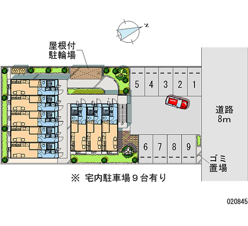 レオパレスコウジマワリ 月極駐車場