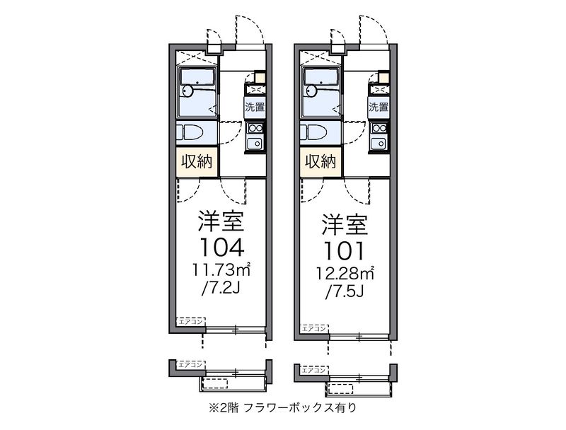 レオパレス和泉 間取図