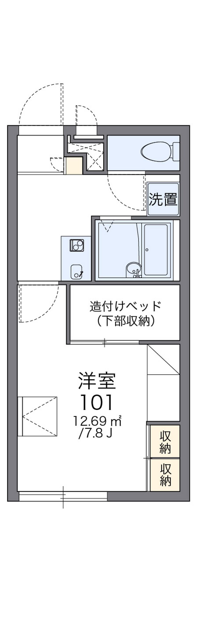 レオパレスＨＡＮＡＴＡＫＡ 間取図