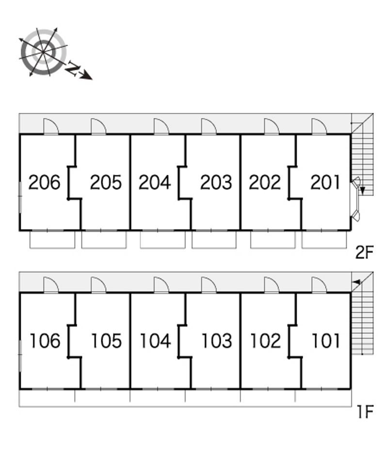 leopalace Higashi Kouenji 평면 배치도