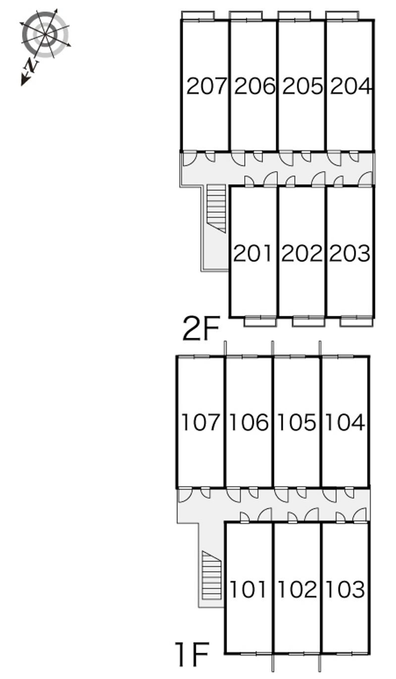 レオパレス大谷 間取り配置図