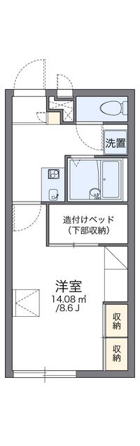 レオパレスサイプレス 間取り図