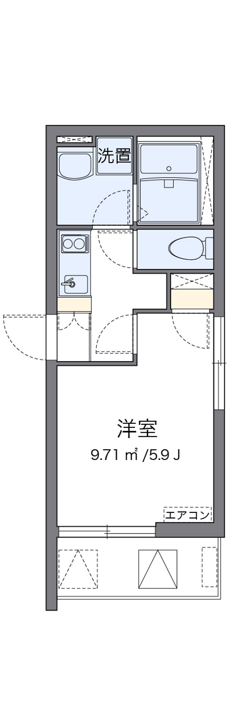 クレイノＫＯＭＯＨＡＮＡ 間取図