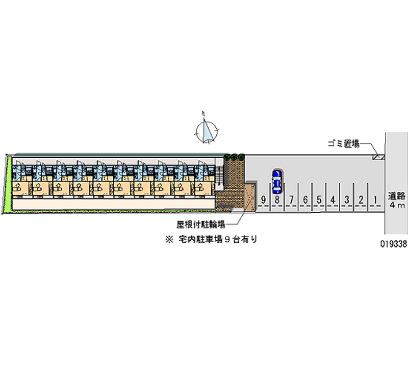 19338 bãi đậu xe hàng tháng