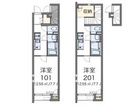 クレイノラルーチェ河辺 間取図