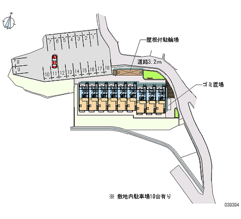 レオパレスＣＲＥＳＴ八島 月極駐車場