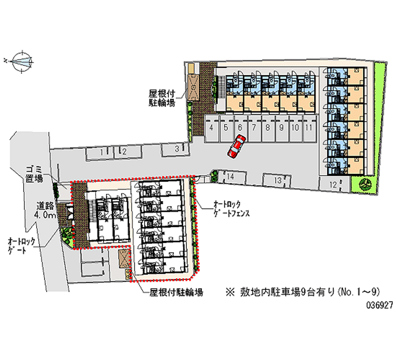 36927 Monthly parking lot