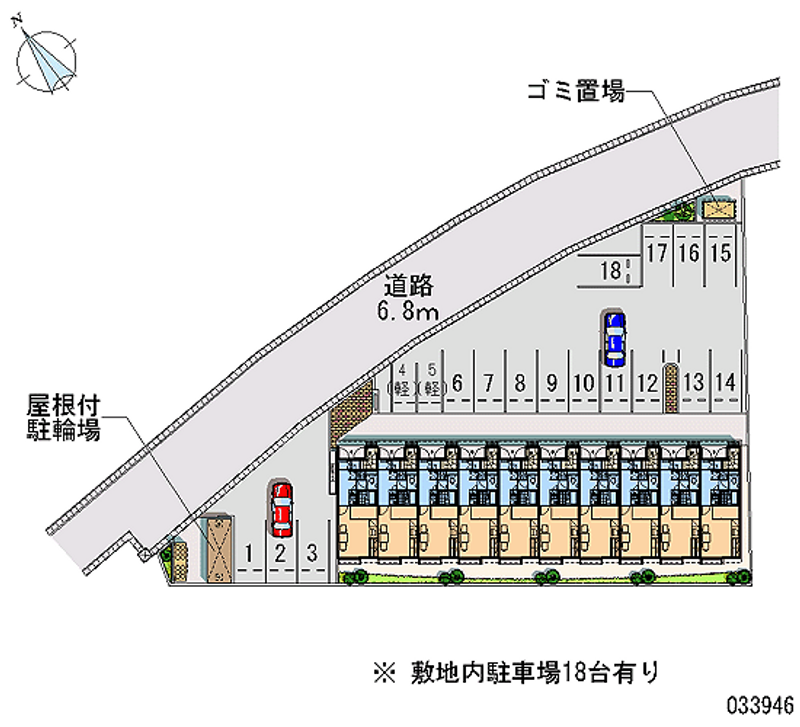 レオパレスＬｉｅｄ 月極駐車場