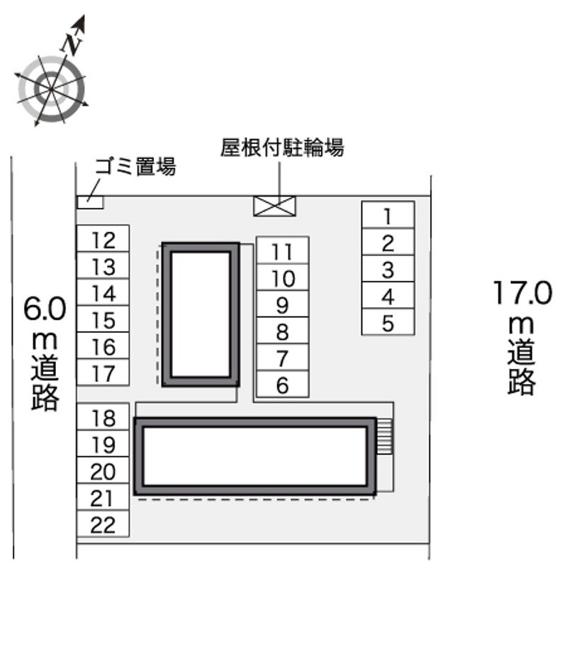 レオパレスサーティーン 配置図