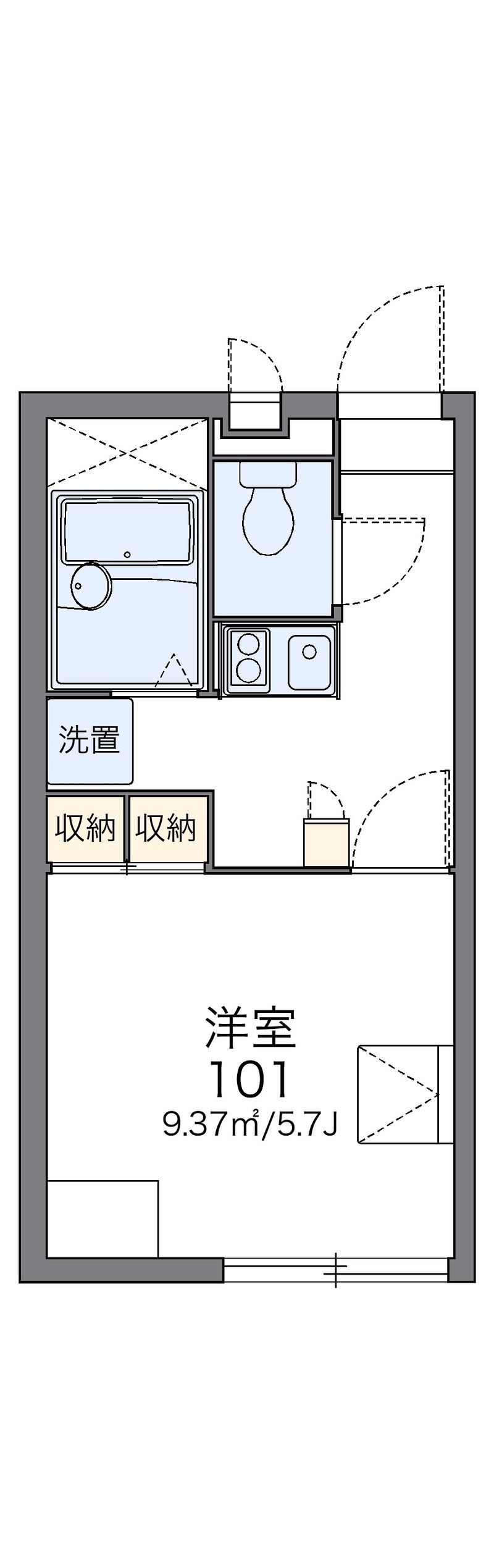 レオパレスイーグルⅡ 間取図