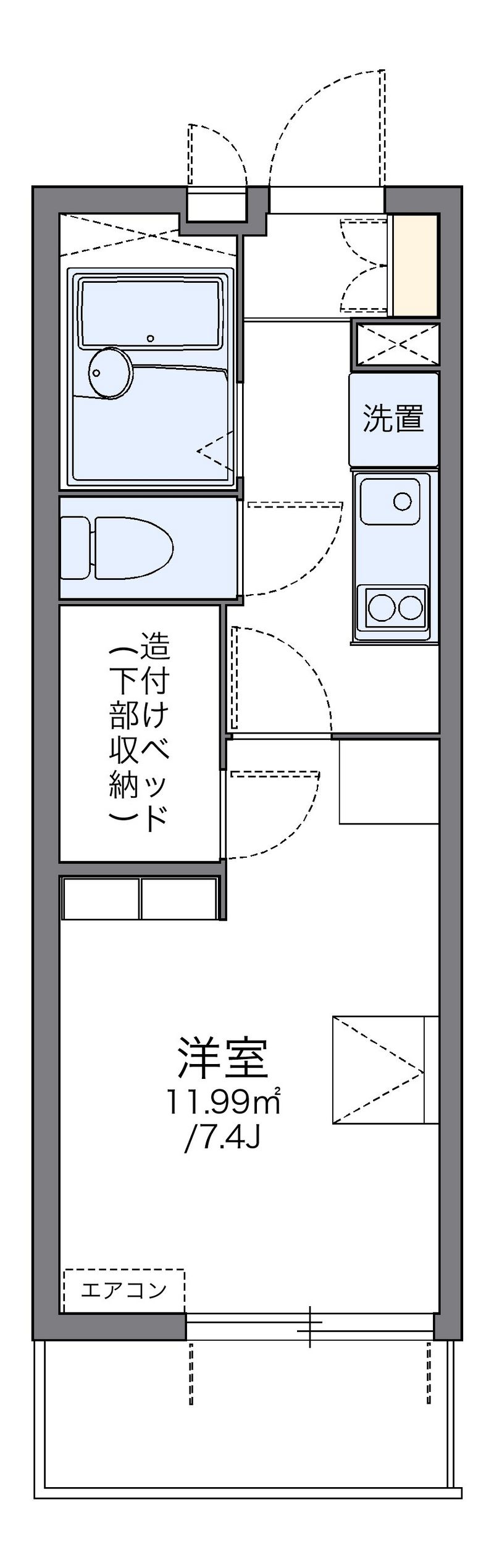 レオパレス華 間取図