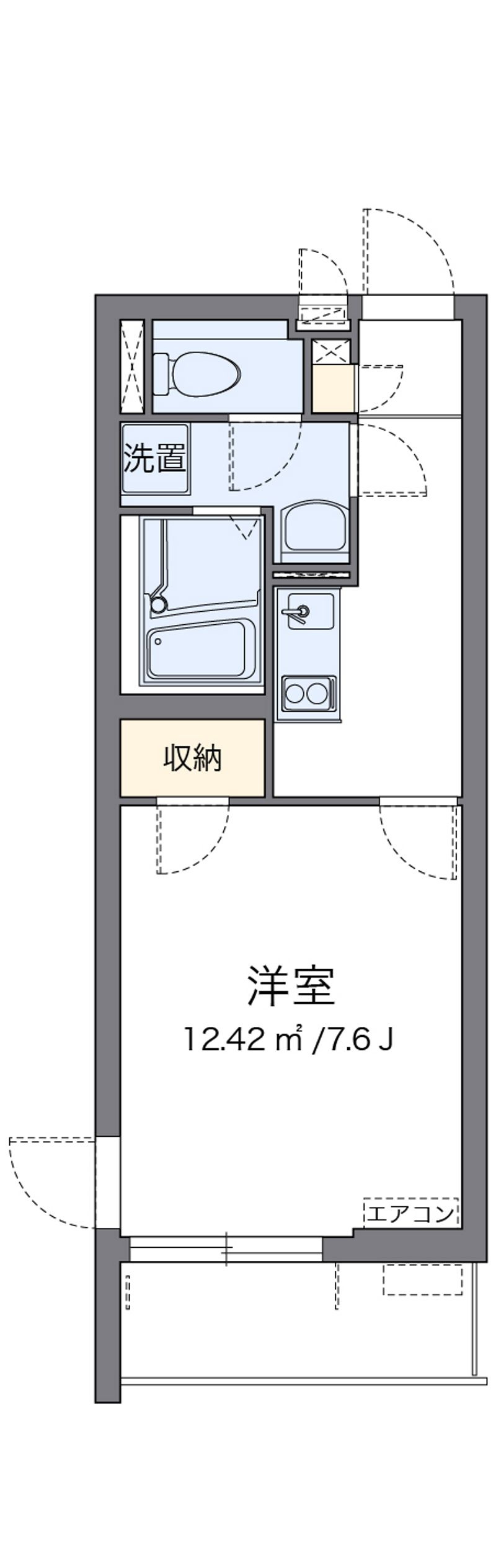 クレイノアウリィ仲六郷 間取図