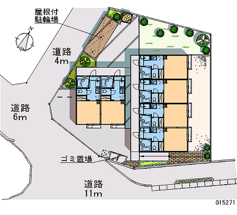 レオパレスデ・ルシア 区画図