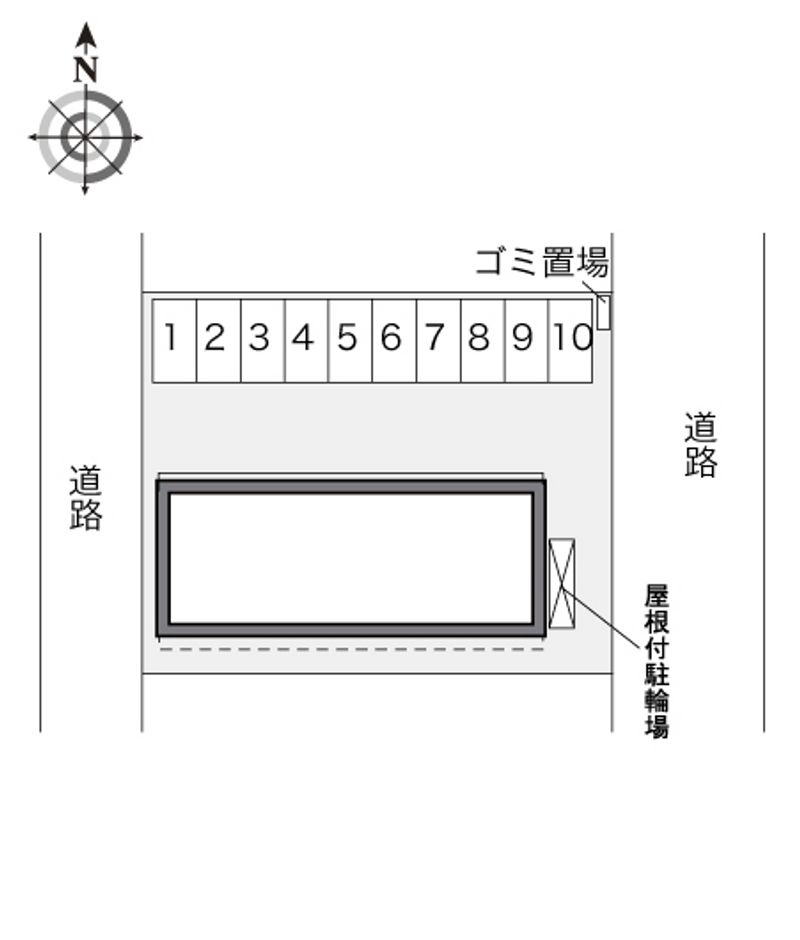レオパレスカサグランデ 配置図