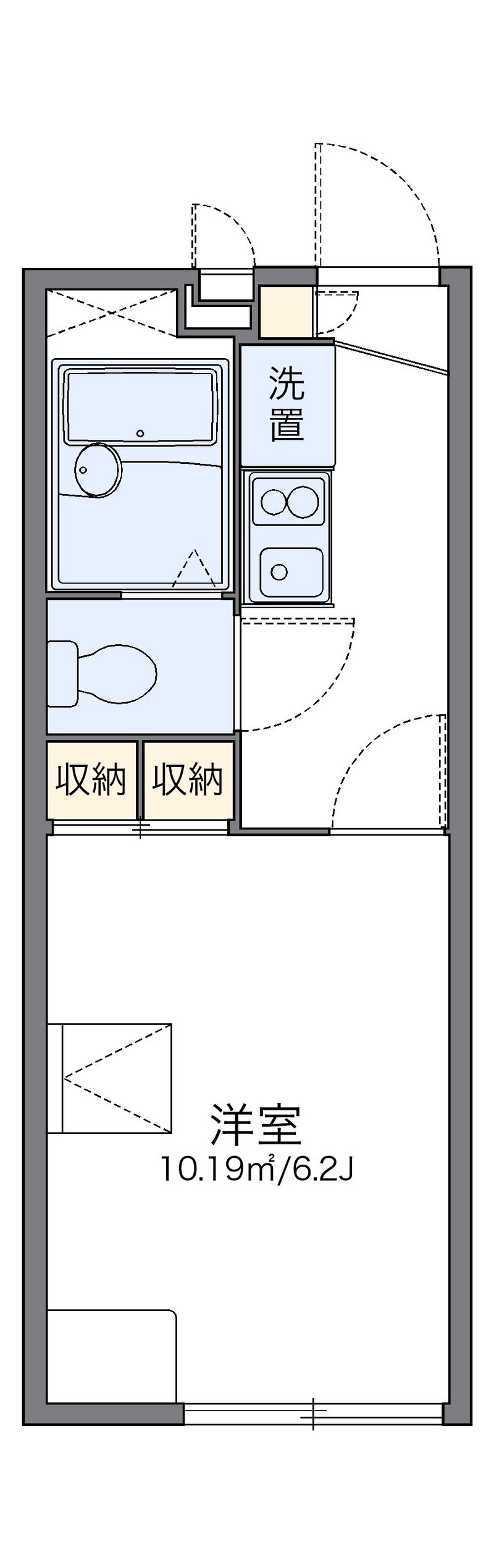 レオパレスリブェール岩崎 間取図