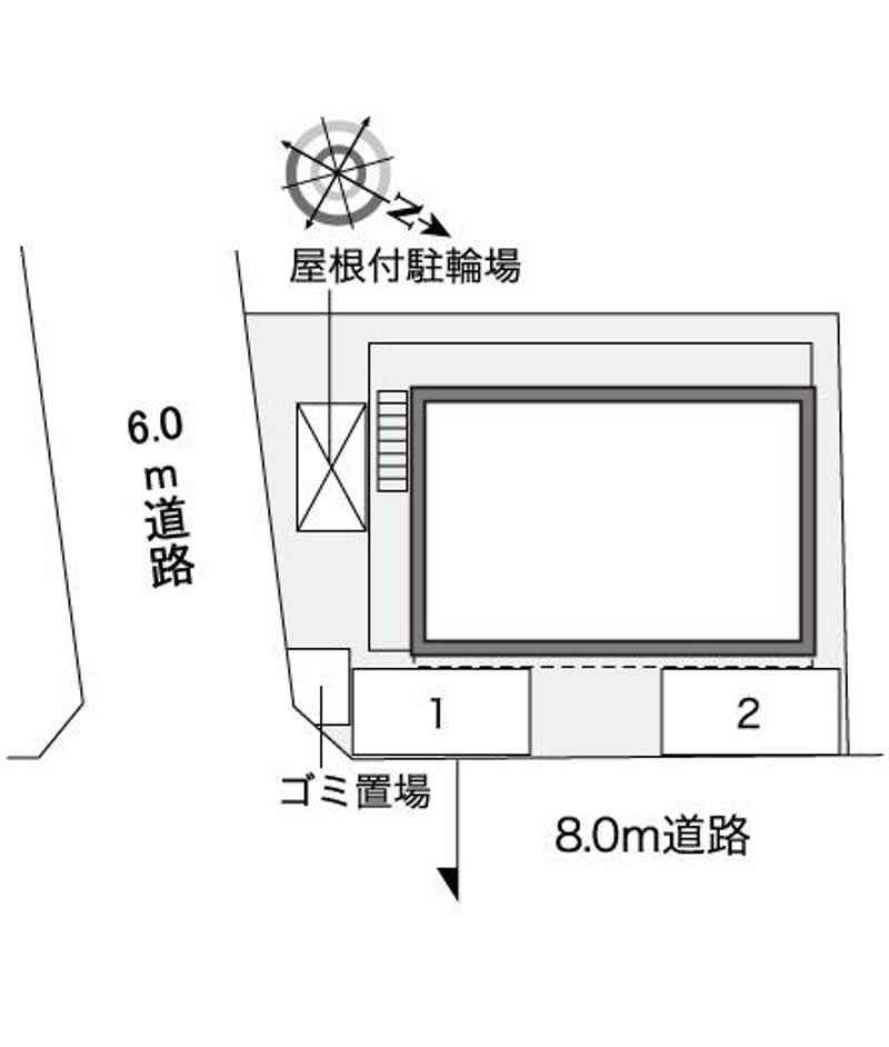 レオパレス麻里布 配置図