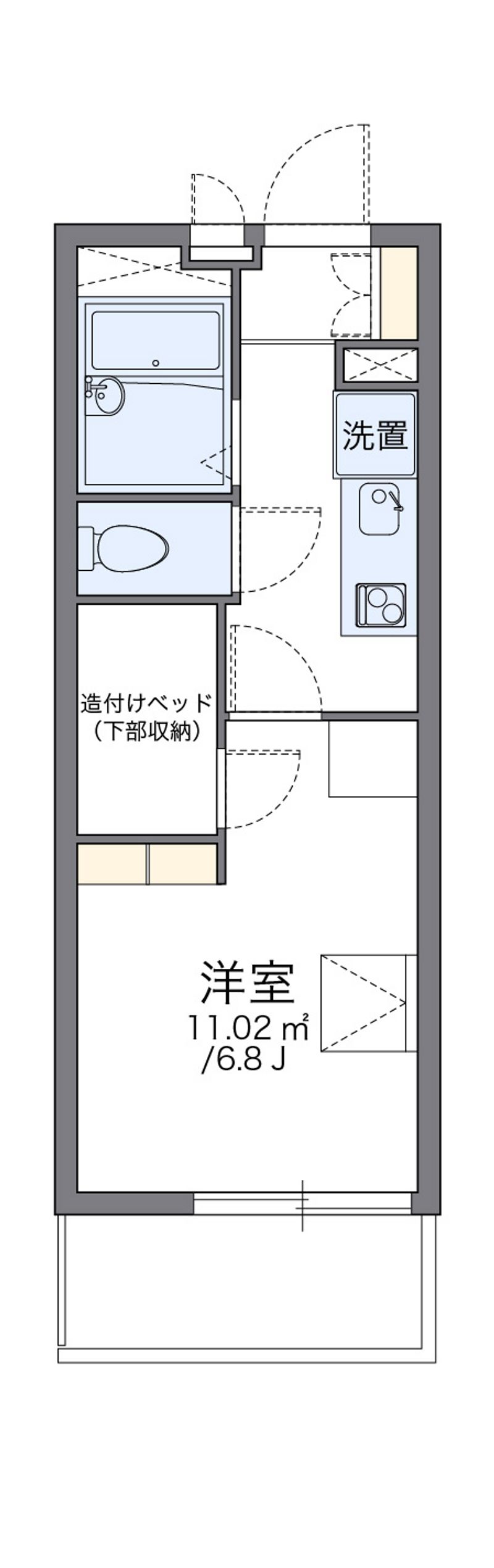 レオパレスアズサ 間取図