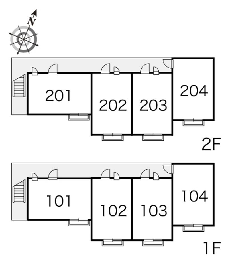 レオパレスＭＫコーポ 間取配置図