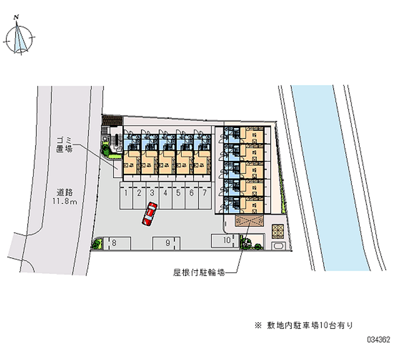 レオパレス大新 区画図