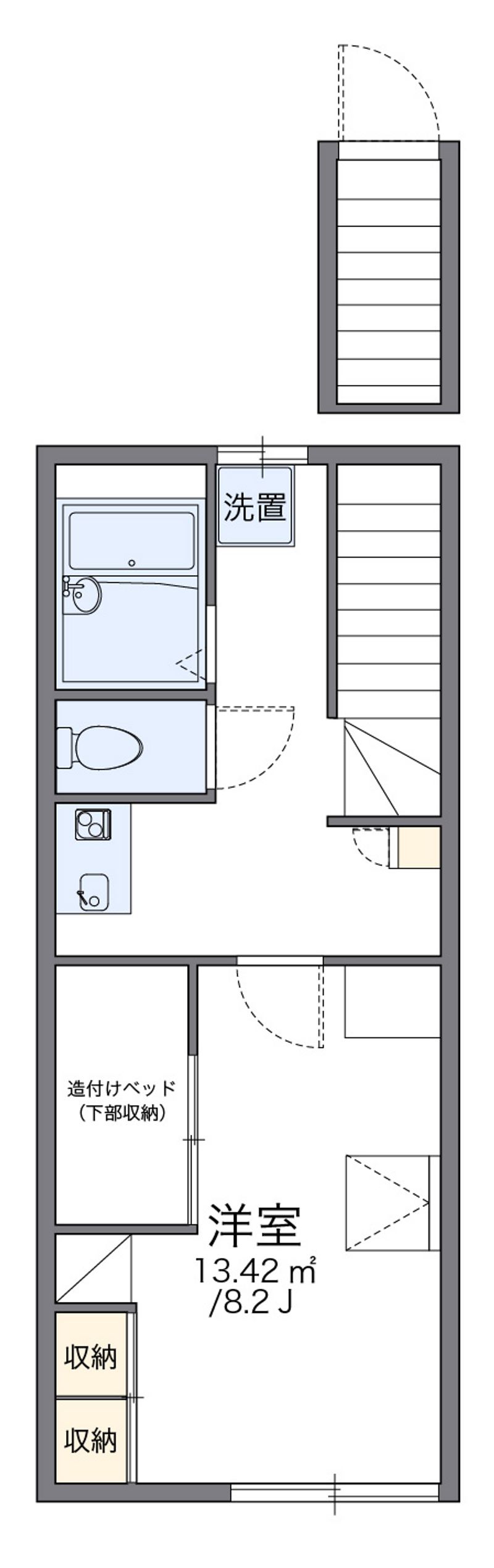 レオパレスグリーンウッド 間取図