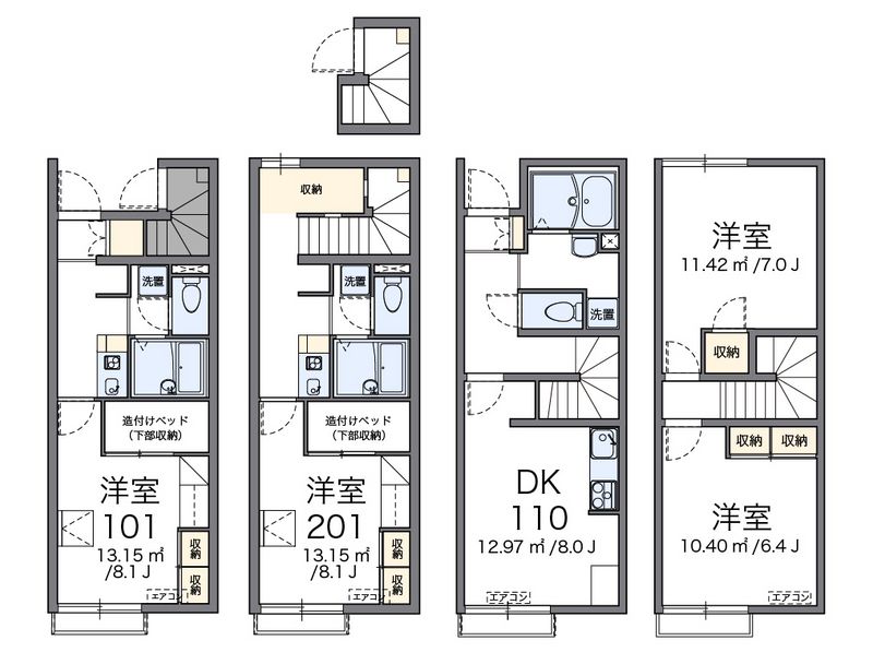 レオパレス下宮永 間取図