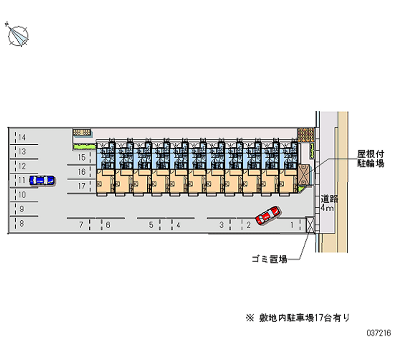 レオパレスＲアンドＫ 月極駐車場