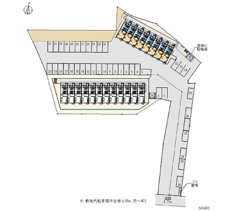 43403 bãi đậu xe hàng tháng